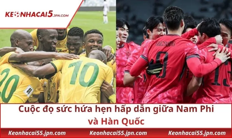 Cuộc đọ sức hứa hẹn hấp dẫn giữa Nam Phi và Hàn Quốc