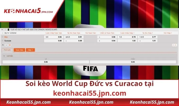 Soi kèo World Cup Đức vs Curacao tại keonhacai55.jpn.com