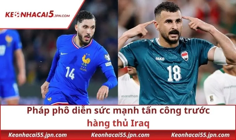 Pháp phô diễn sức mạnh tấn công trước hàng thủ Iraq